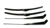 1968 - 1972 Nova Windshield Wiper Arms and Blades Kit, Custom Black Finish