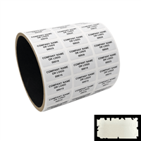 White Custom Print Destructable Security Label Sticker, White Custom Print Destructable Security Sticker Seal, White Custom Print Destructable Security Seal Label