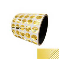 Golden Security Point of Sale Tamper Evident Label, Golden Security Point of Sale Tamper Evident Sticker, Golden Security Point of Sale Tamper Evident Seal