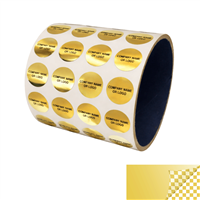  Gold Foil Tamper Evident Label,  Gold Foil Tamper Evident Sticker,  Gold Foil Tamper Evident Seal