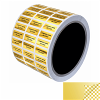  Gold Foil Tamper Evident Label,  Gold Foil Tamper Evident Sticker,  Gold Foil Tamper Evident Seal