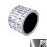 Custom Print Metallized Security label, Custom Print Metallized Security sticker