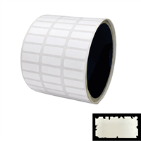 500 White Destructible Security Labels, Rectangle 0.75" x 0.25" (19mm x 6mm)