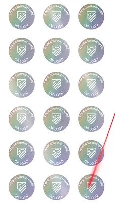 5,000 Rainbow TamperColorÂ® Tamper Evident Security Label Seal Sticker, Circle 0.5" (13mm).Demetalized Laser Customization. >Click on item details to customize it.