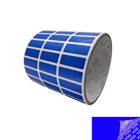 250 Blue TamperColorÂ® Tamper Evident Security Label Seal Sticker, Rectangle 1"x 0.375" (25mm x 9mm).