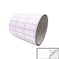 250 White TamperColorÂ® Tamper Evident Security Label Seal Sticker, Rectangle 1"x 0.375" (25mm x 9mm).