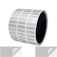 500 Silver Matte TamperVoidPro Metallic Tamper Evident Security Labels Seal Sticker, Rectangle 0.75" x 0.25" (19mm x 6mm).