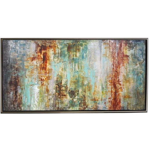 Big Sur  Modern Art  with Silver Floating Frame available
