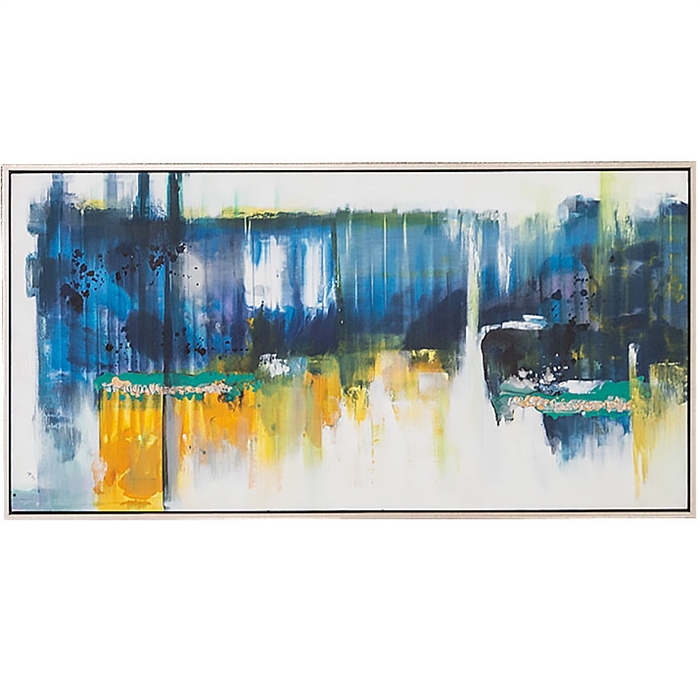 Cadence Modern Art  with Silver Floating Frame available