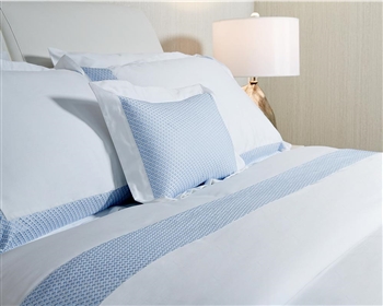 Amalfi Modern Bedding Blue - Duvet Set Queen available at MH2G Stores