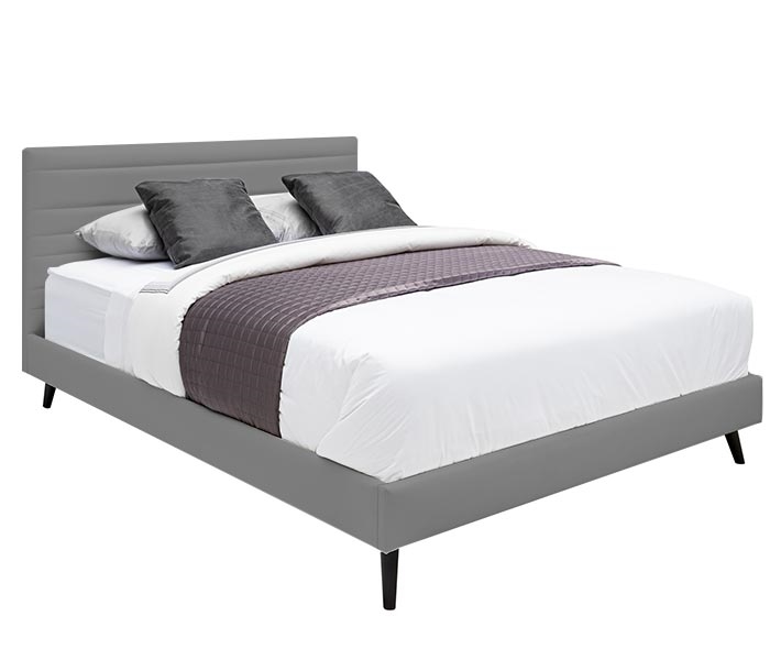 Bergamo Modern Grey Eco-leather Bed Collection
