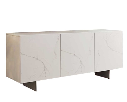 Anjoli buffet with white matte finish and ceramic door fronts