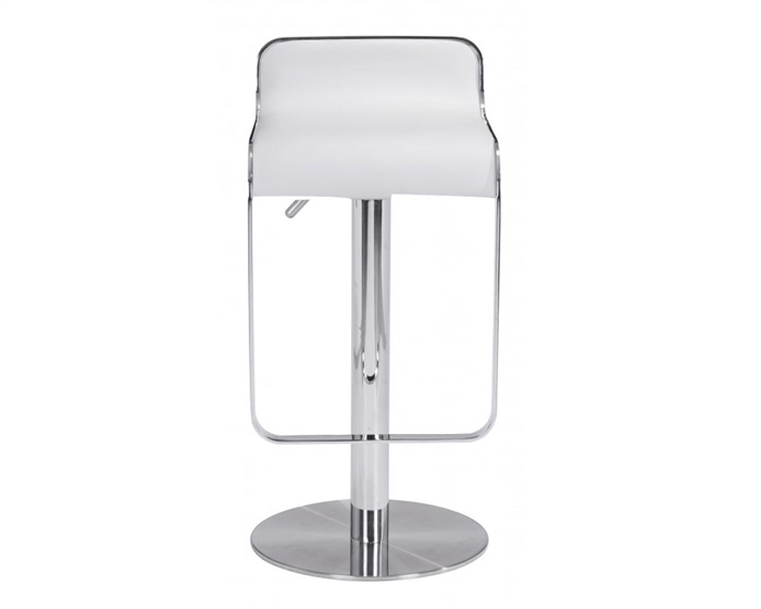 Equino Barstool in white Leatherette - DAMAGED - FINAL SALE