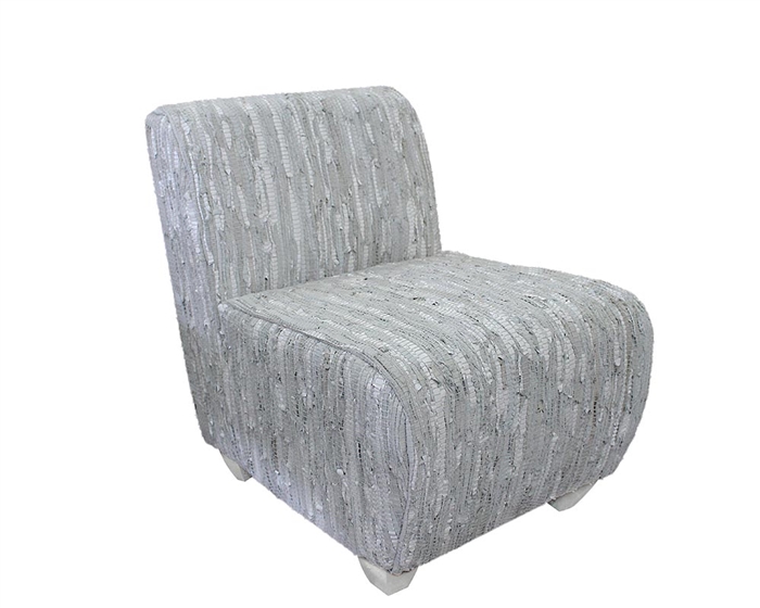 Carpi Eco-White Leather Chair Modern  Lounge Chair