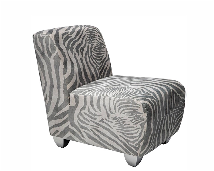 Modern Lounge Chairs - Carpi Khaki Zebra Modern Chair - mh2g