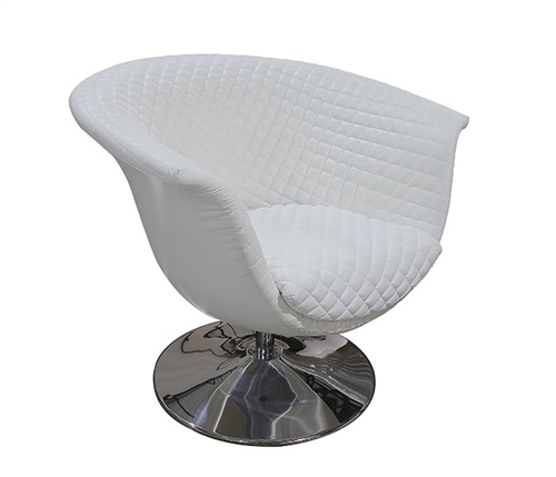 Savona Modern Lounge Chair in White