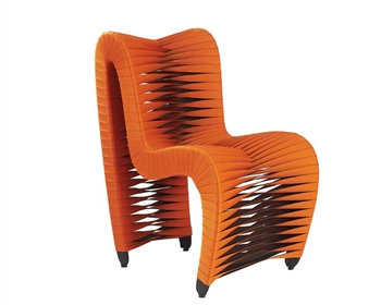 Seat Belt Modern Dining Chair ORANGE