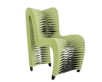 Seat Belt Modern Dining Chair Green