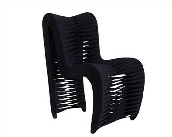 Seat Belt Modern Dining Chair BLACK