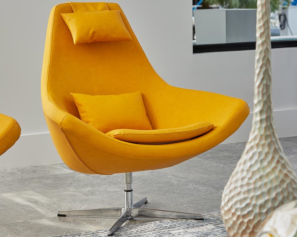 Yellow best sale rolling chair