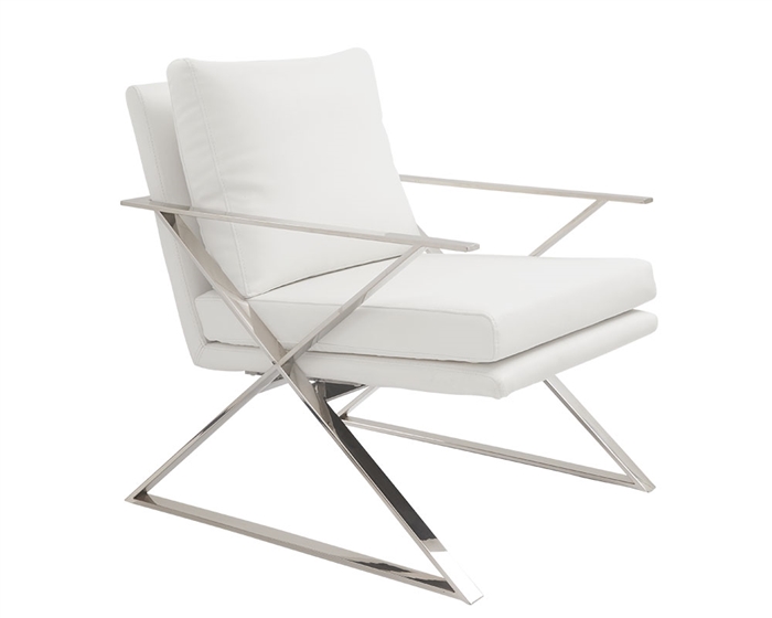 Chieti Modern Lounge Chair White