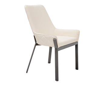 Gallo II Modern Dining Chair Off white