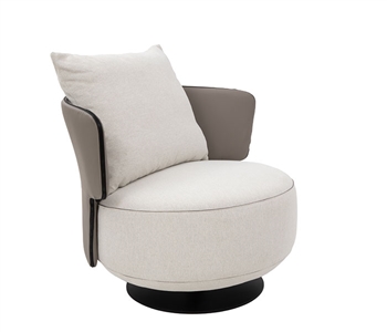 Lupara Swivel Chair Grey Fabric