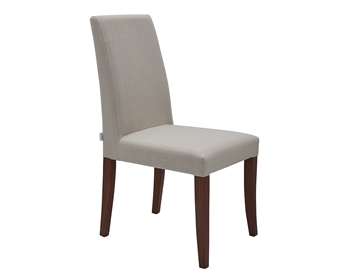 Canini Modern Dining Chair in Beige and Walnut available at MH2G Modern Furniture Showrooms in Miami and Fort Lauderdale