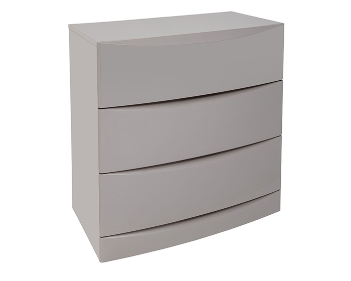 Alessano Modern Dresser in Grey with Chic Accessorized Top