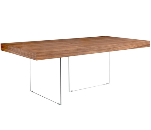 Lucca Modern Dining Table in Walnut