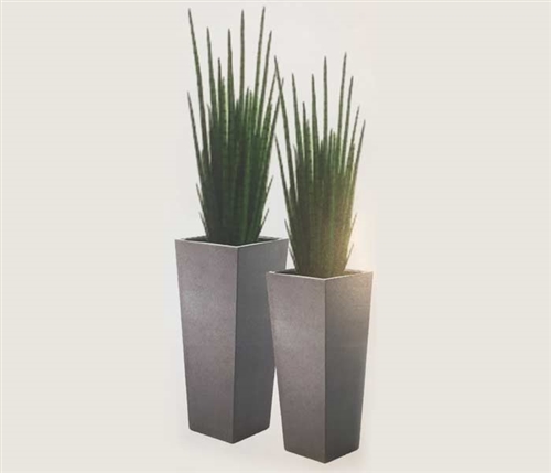 Tower Planters with  Snake Grass