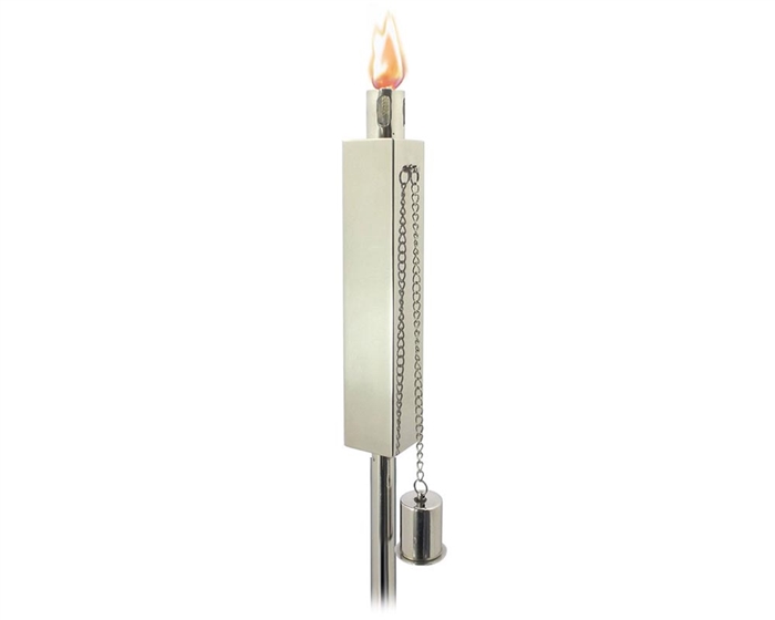 Polished Stainless Steel Garden Torches