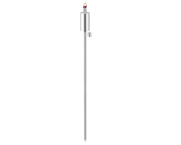 Polished Stainless Steel Lawn Torch Rectangular -Set Of 2