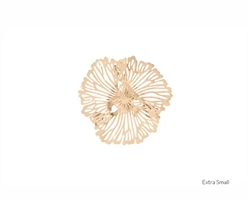 Dandelion Metal Flower modern Wall Art Ivory Extra Small