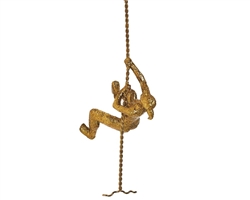 Climbing Woman-Wall Mounted Gold