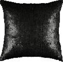Black Cosmopolitan Sequin Decorative Pillow 18"x18"