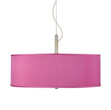 Radiant Orchid Faux Silk Ceilig Lamp *Special Order