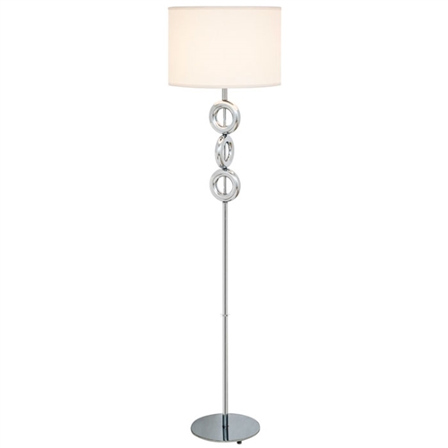 Seneca Modern Floor Lamp White Shade - SOLD OUT