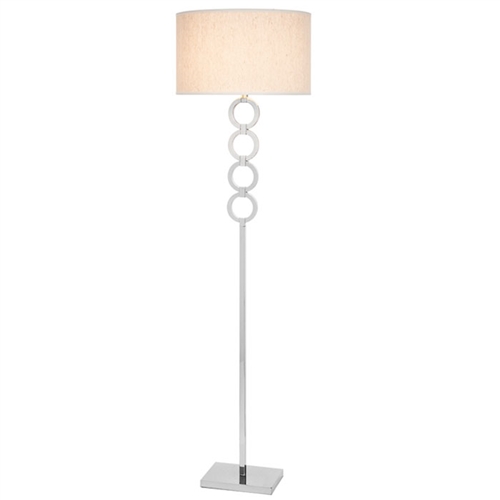 Phoebe Modern Floor Lamp beige shade - Naples Floor Sample