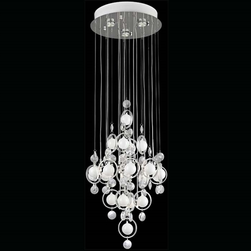 Bubbles Straight Modern Chandelier - Discontinued