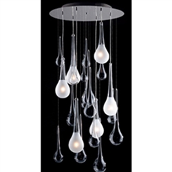 Waterfall Modern Ceiling Lamp Round