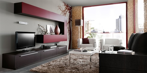 Wall Unit 10 in Walnut/White- Unavailable