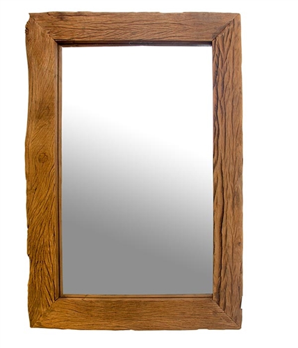 Amalfi Reclaimed Wood Modern Rectangular Mirror