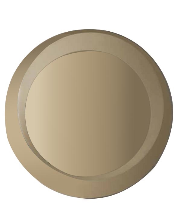 Levi Modern Round Wall Mirror in Bronze Forty seven inch diameter available at MH2G Furniture Showrooms located in Miami and Fort Laudedale
