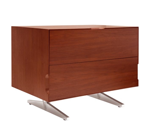 Avola Modern Side Table in Walnut