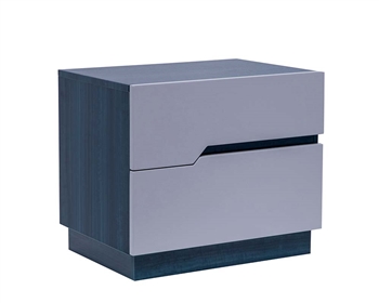 Riva Modern  Sapphire Blue and Grey Side Table