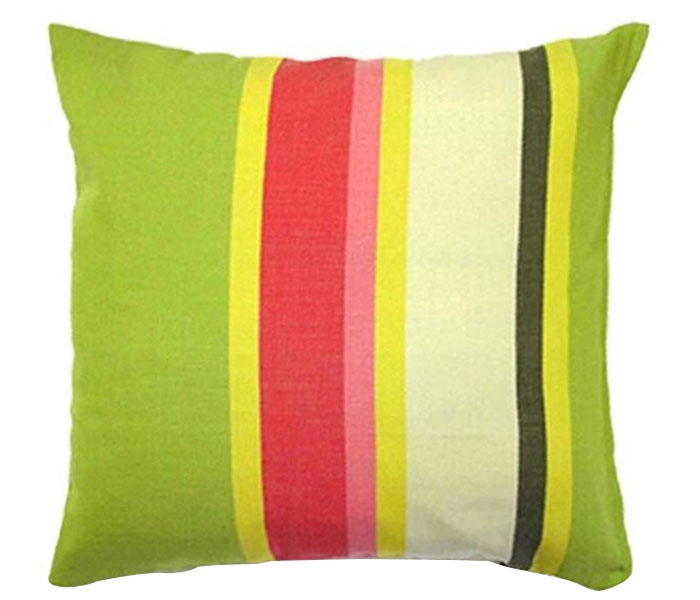 Fresh Lime Fabric Modern Pillow 19" x 24"