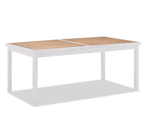KD Modern Patio Expandable Dining Table White available at Modern Home 2 Go