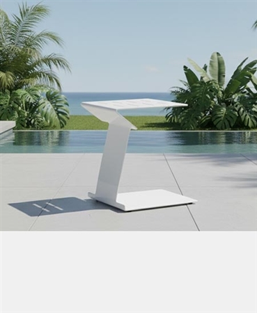 Cori Modern White Side Table