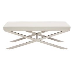 Piana Ottoman in White